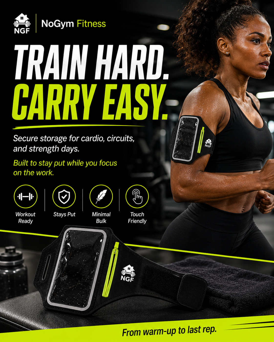 The Runner's Phone Armband by NoGym Fitness