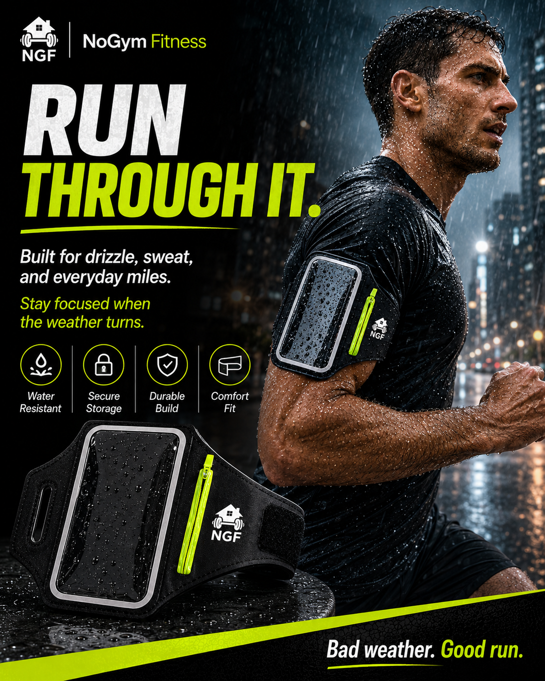 The Runner's Phone Armband by NoGym Fitness