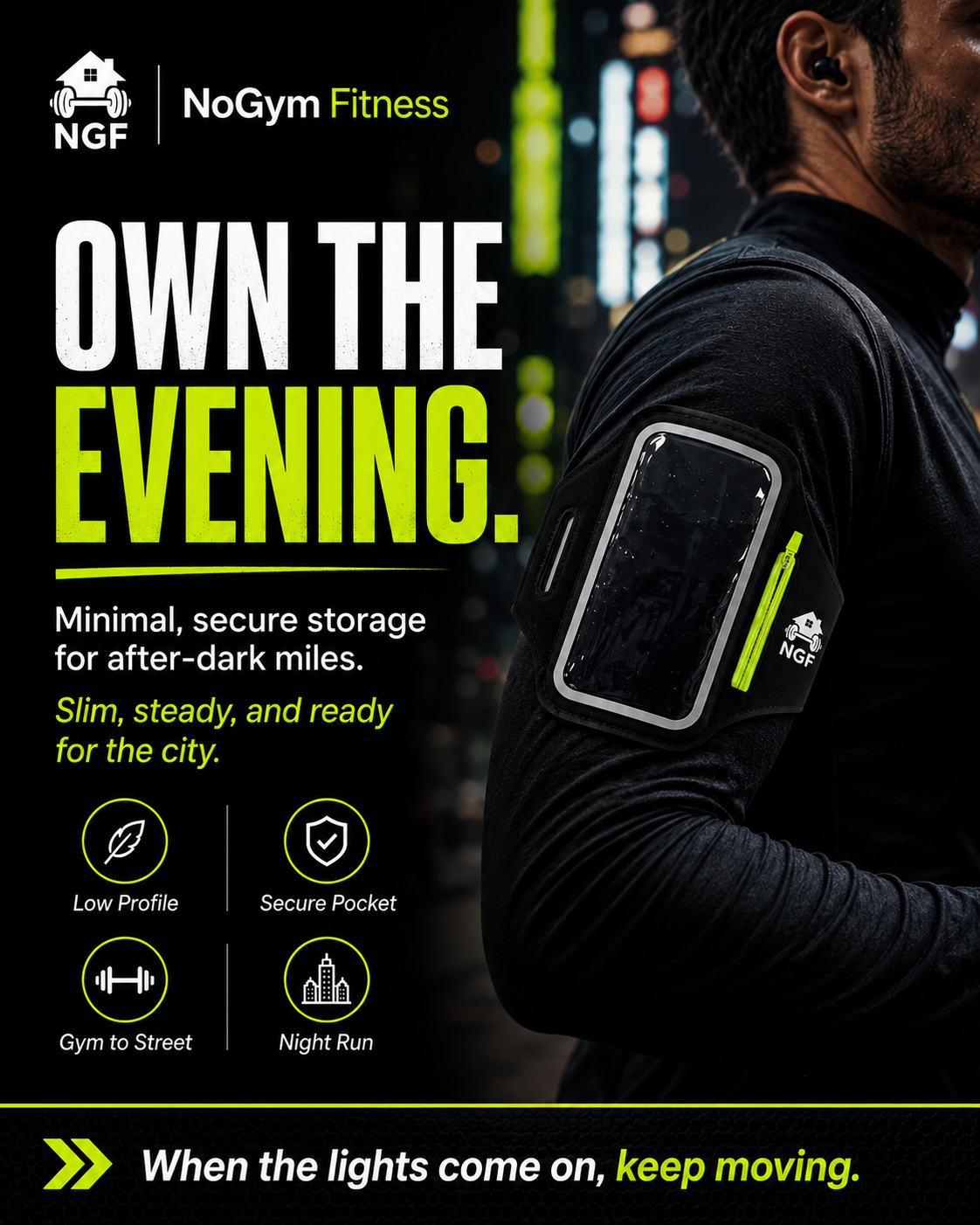 The Runner's Phone Armband by NoGym Fitness
