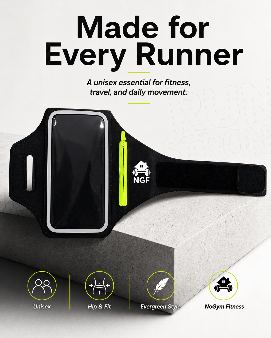 The Runner's Phone Armband by NoGym Fitness