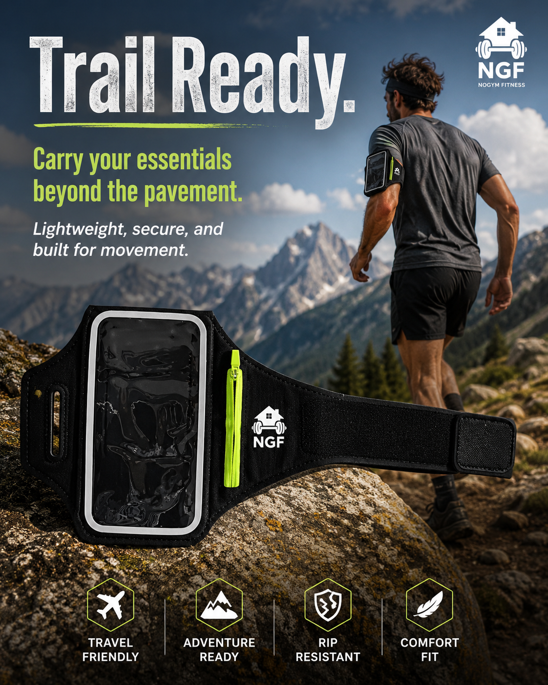 The Runner's Phone Armband by NoGym Fitness